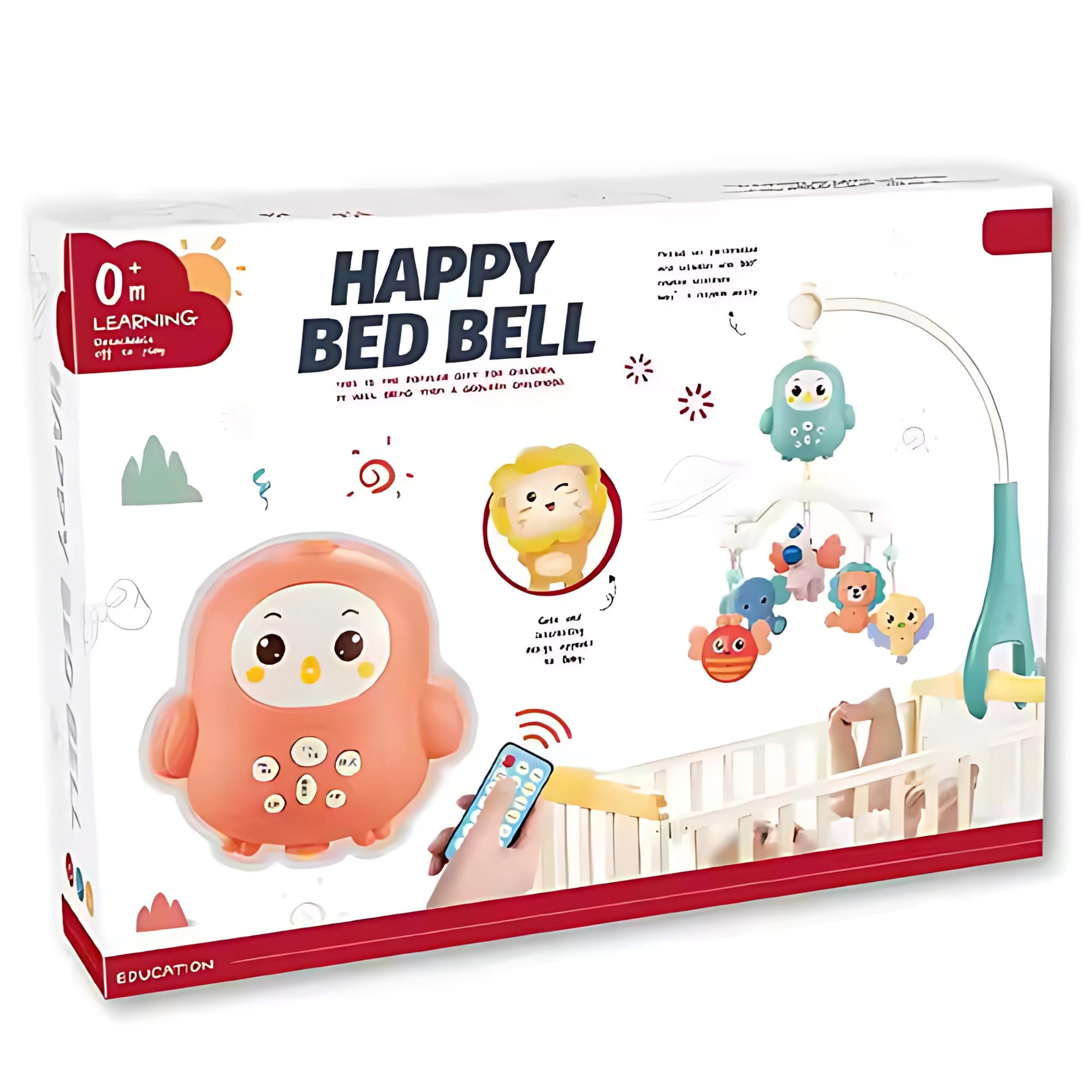 HAPPY BED BELL W/OUT 3*AAA BATTERY, W.BX