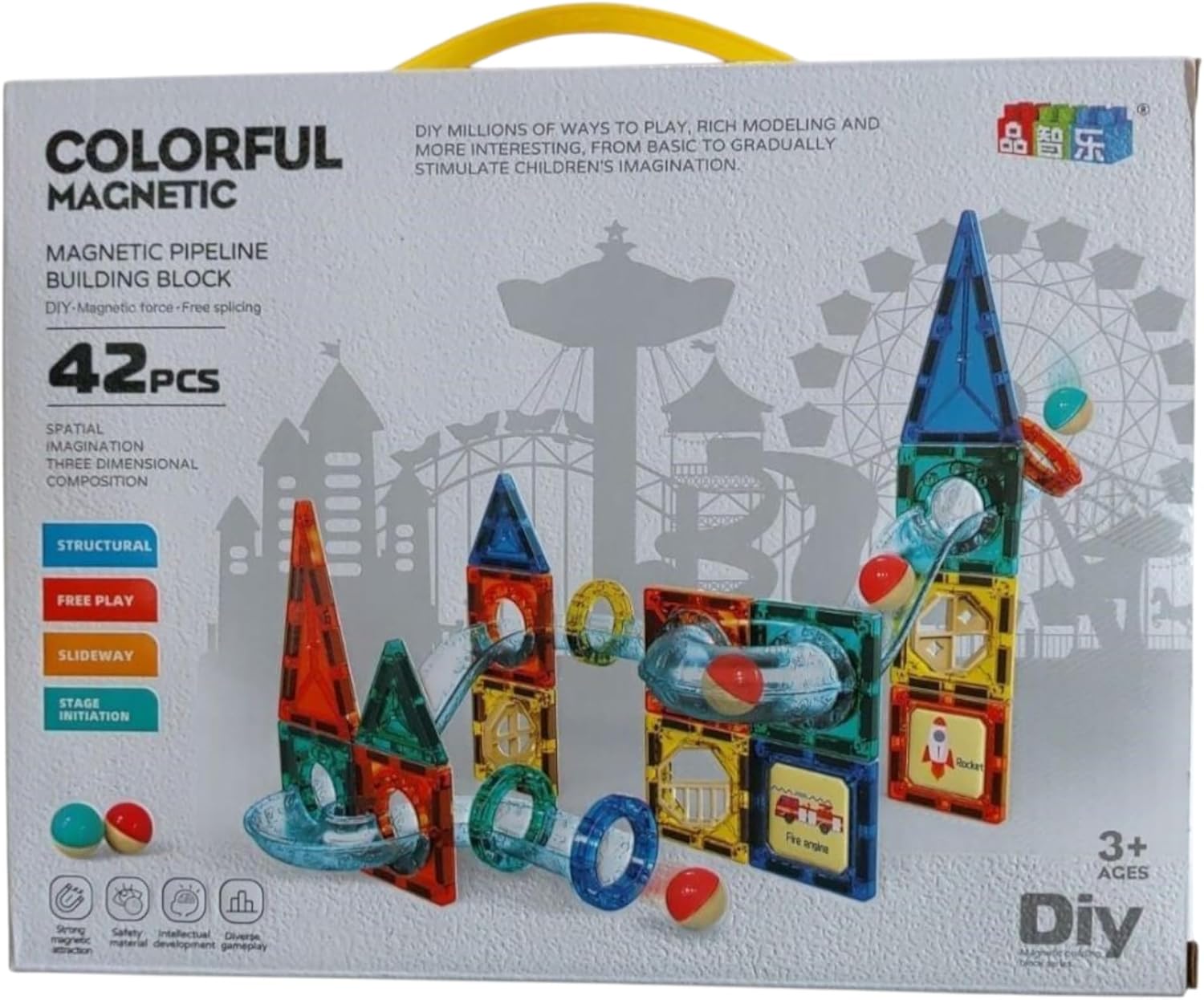 Megnetic Building Blocks- 42Pcs