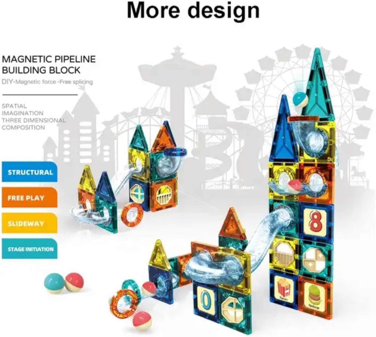 Megnetic Building Blocks- 42Pcs