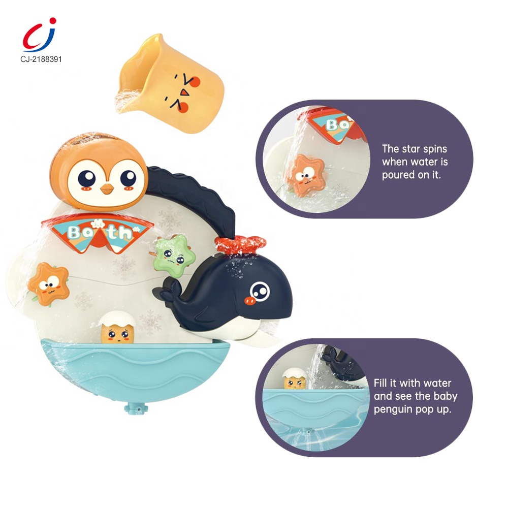 Youleen - Pour And Play Penguin Bath Toy Set