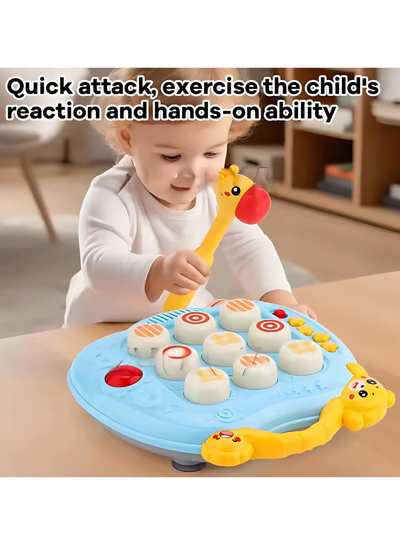 Youleen - 2-In-1 Interactive Whac-A-Mole And Tic-Tac-Toe