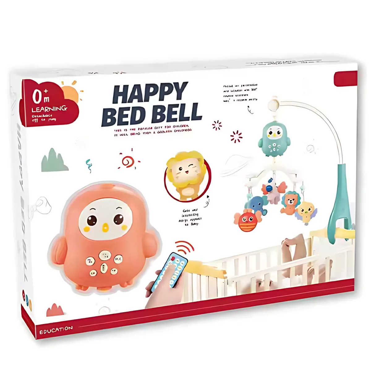 HAPPY BED BELL W/OUT 3*AAA BATTERY, W.BX