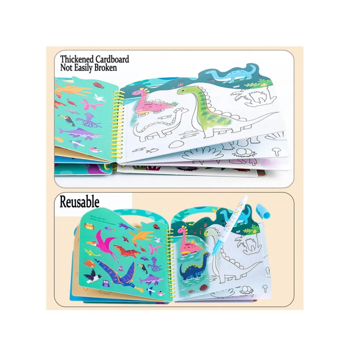 Magical Water Painting Book – Dino